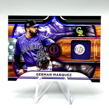 German Marquez 2022 Topps Tribute Game Worn Jersey Purple /50 #SOA-GM