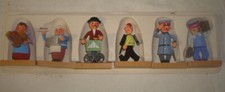 6 seltene  Holz  Werbefiguren   Seiffen ca 1970 Erzgebirge Ovp