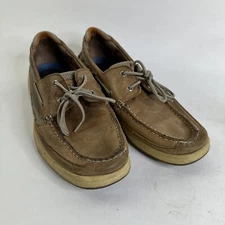 Men's Sperry Top Sider 12M Lanyard 2 Eyelet Brown Boat Shoes 0777971 Nice!