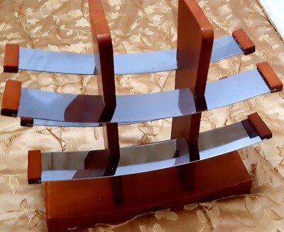 Vintage Frabosk Wood Steel Bottle Holder