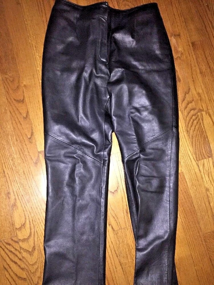 Revue женщин из натуральной кожи ягненка с подкладкой мотоцикла Harley сексуальный мотоциклиста брюки размер 8 - Изображение 4 из 4