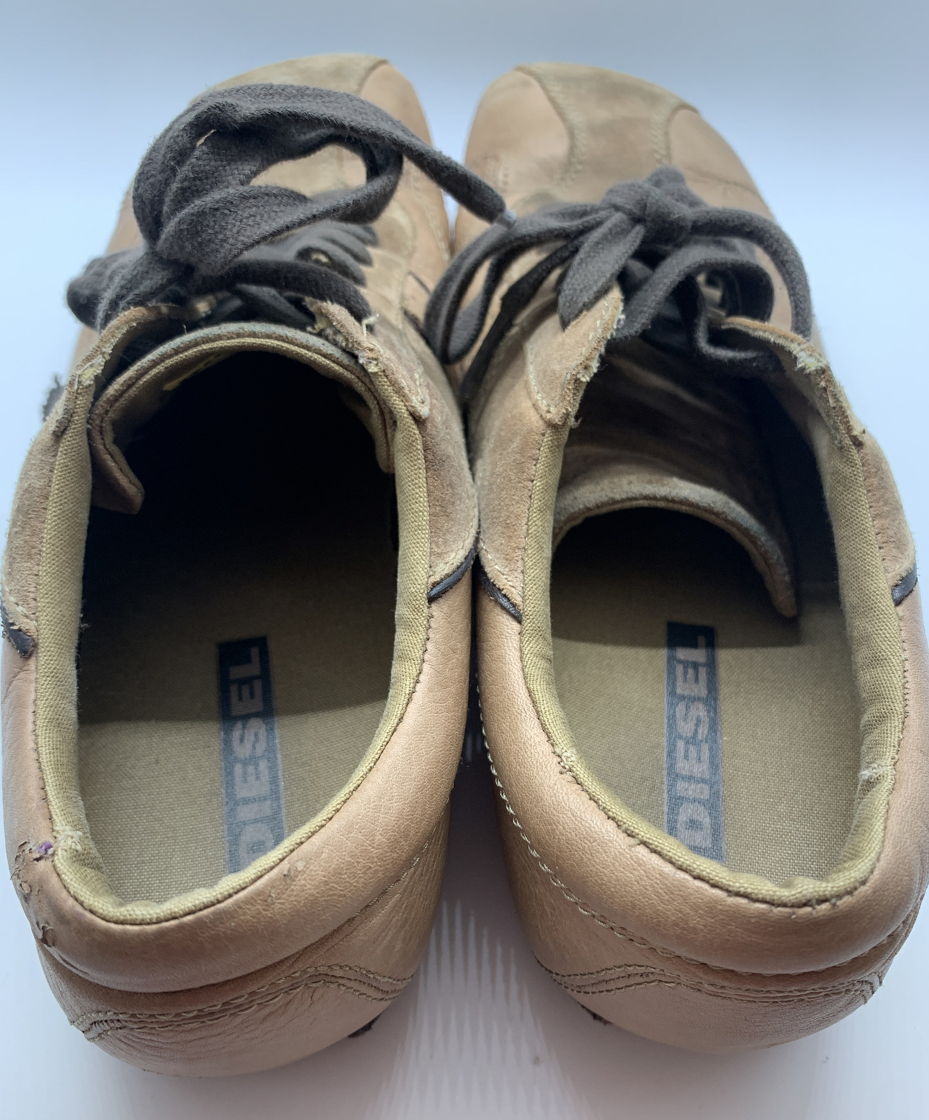 Diesel Tan Brown Leather Fashion 