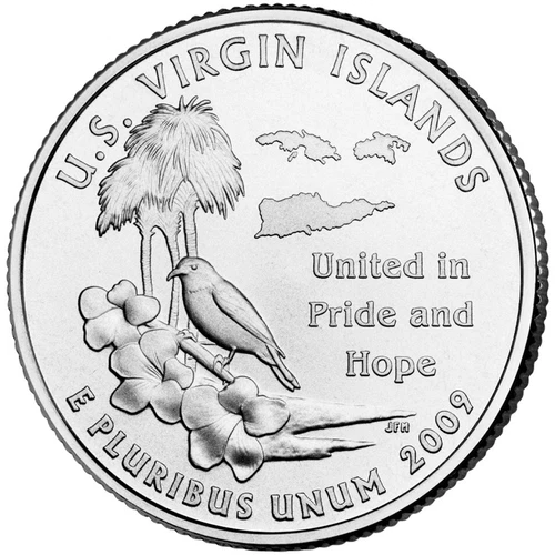 2009 D US Virgin Islands. U.S Territory State Uncirculated from US Mint roll