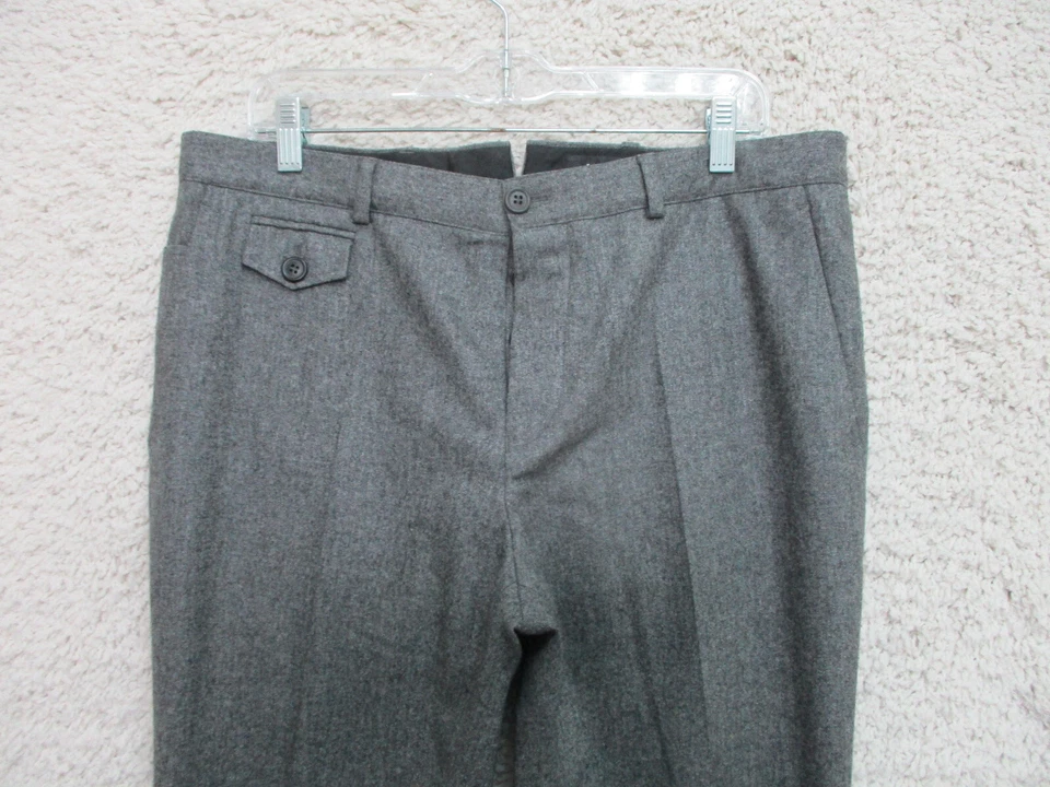 A.P.C. Pantalones Rue Madame Paris Grande Adulto Gris Vestido Plisado 100% Lana Mujer L Foto 2 de 4