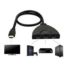 3 Port 1080P HDMI Switch Splitter Switcher for HDTV PS4 XBOX w/ HDCP support