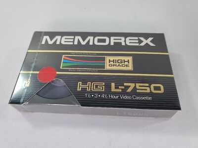 Memorex L-750 Beta Blank Video Cassette High Resolution   Output 1.5-3-4.5