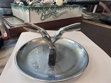 Vintage Hamilton 1950s MCM Art Deco Pelican Pincher Ashtray Chrome