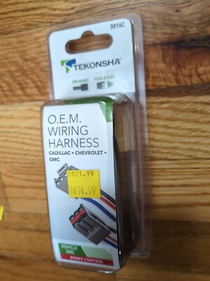 Tekonsha 3016C O.E.M. Wiring Harness Brake Control Cadillac Chevrolet GMC