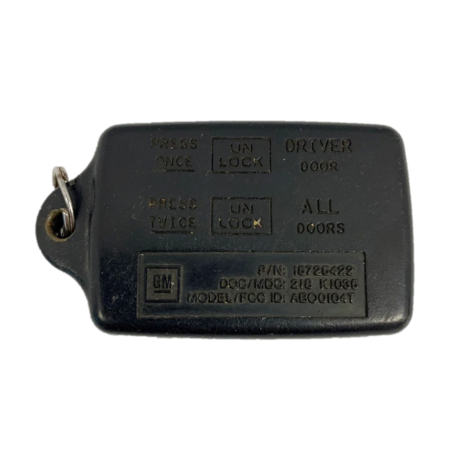 原始设备制造商通用 BUICK 雪佛兰 GMC 无钥匙进入遥控器 Fob 2 按钮 ABO0104T 15725422 — 第 2/4 张图片