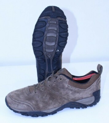 Men Merrell Dry Hiking 9 Boots Brown Waterproof Trekking Leather Outdoor Slate 