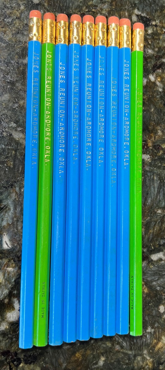 9 Vintage No. 2 Pencils - embossed with 9 Vintage No. 2 Pencils - embossed with