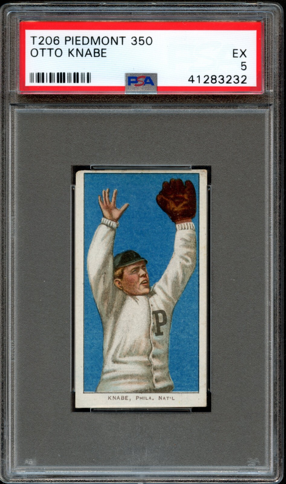 BB - 1909 T206 - Piedmont 350 - Otto Knabe - PSA 5 - EX