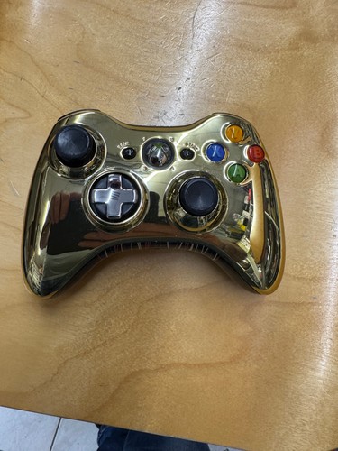 Microsoft Xbox 360 Wireless manette Chrome Gold C-3PO Star Wars. tester ok