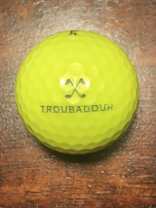 Troubadour Golf Club Souvenir Golf Ball. Top 100 Course. Titleist Pro V1