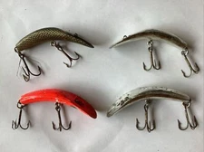 Lot Of 4 Vintage Luhr-Jensen Kwikfish Fishing Lures Lure K8 K9
