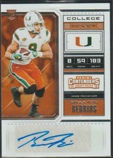 Braxton Berrios RC 2018 Panini Contenders Draft Rookie Autograph!Patriots/Jets-2