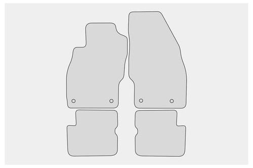 Exclusive-line Design Fußmatten passend für Opel Corsa D Bj. 2006-10/2014 - Afbeelding 6 van 6