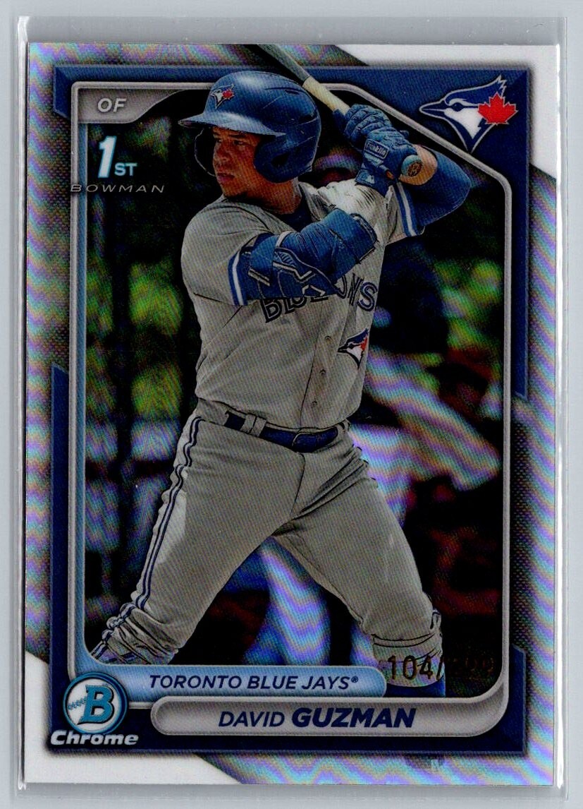 David Guzman 2024 Bowman Chrome Refractor BCP-114 /499 Blue Jays 1st