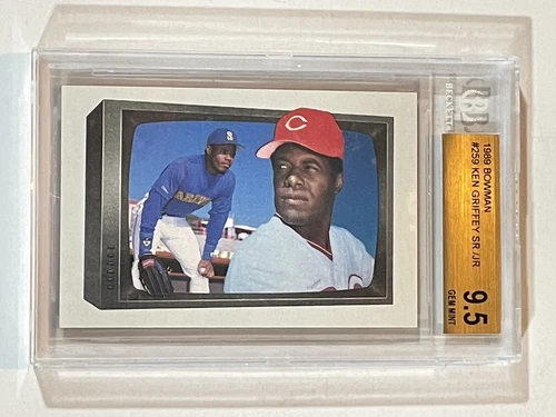 Griffey Jr Sr 1989 Bowman ROOKIE #259 BGS 9.5  Old Label!