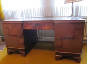 Aussergewohnlicher Art Deco Schreibtisch Sekretar Intarsien Herrenzimmer Ebay