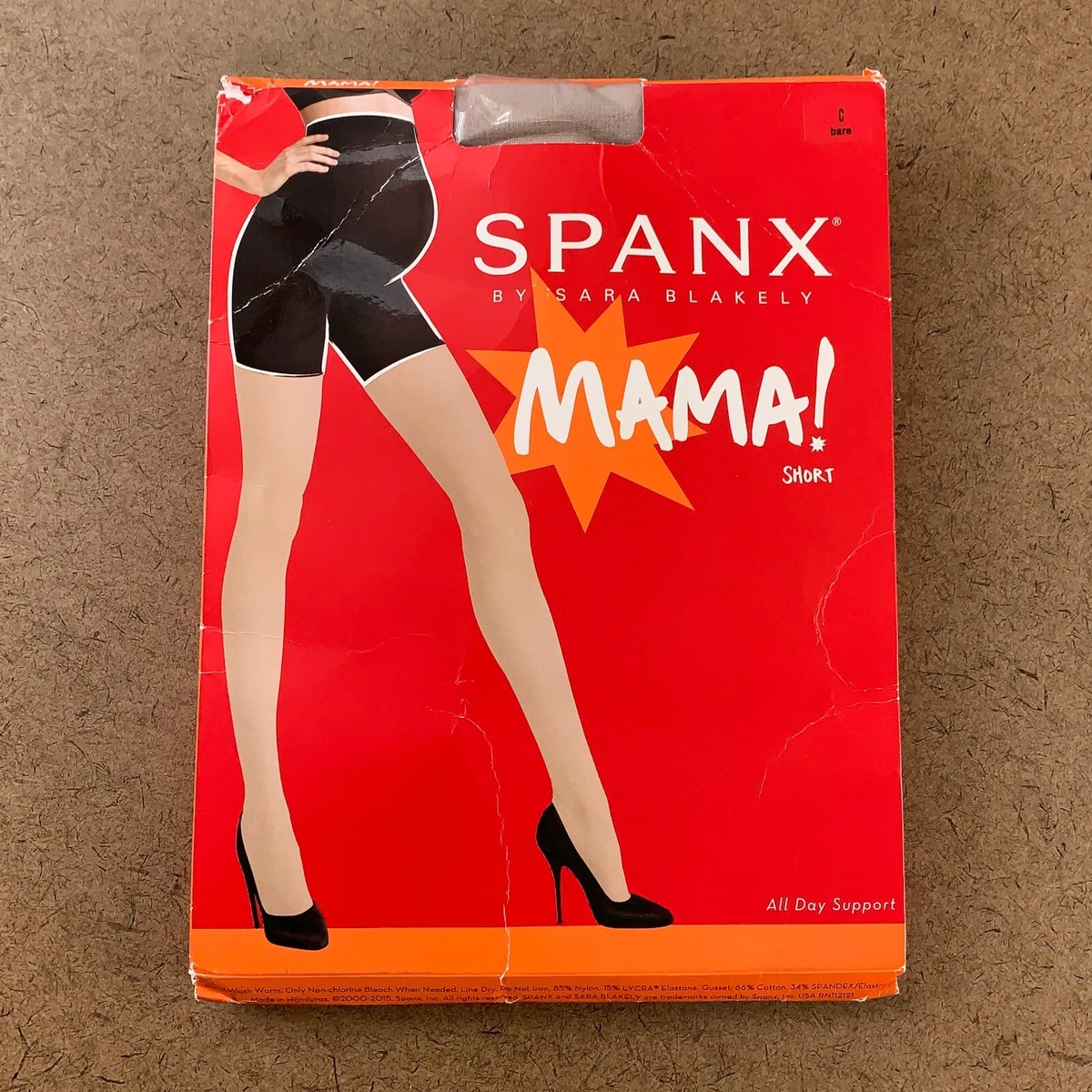 Spanx Women's Maternity Size C (140-180 lbs) Bare Mama Support Shorts NWT