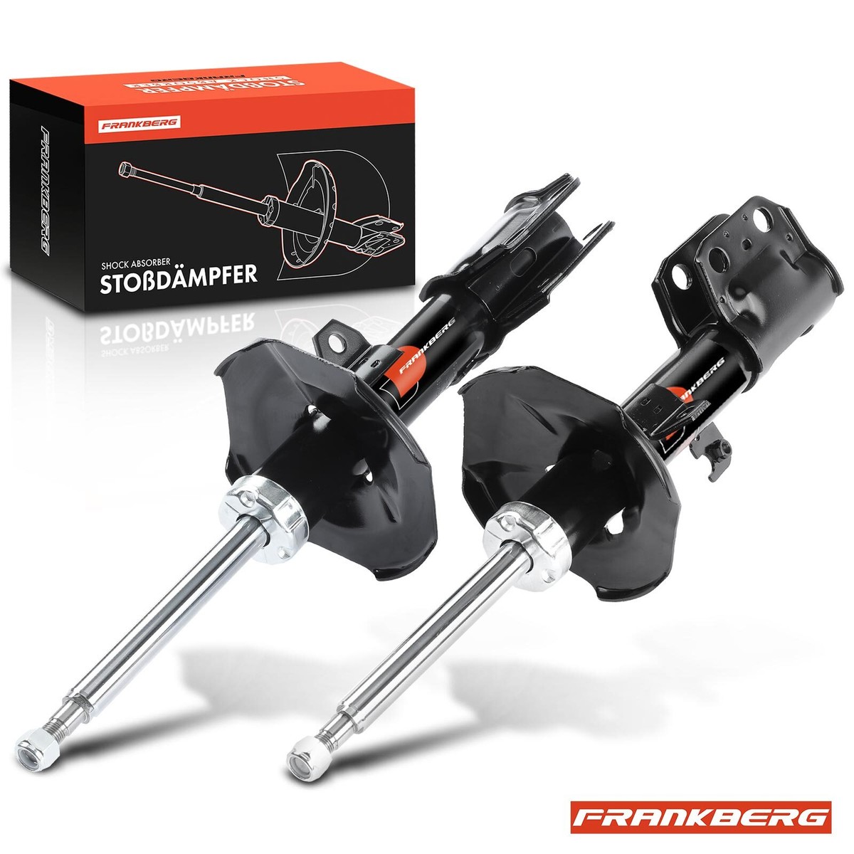 A-Premium 2x Front Shock Absorbers for Toyota Avensis T25 2003