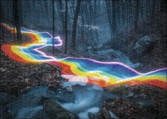 PUZZLE HEYE 1000 PEZZI MAGIC FOREST PUZZLE COLLECTION,MISURA 70X50 Cm ART PUZZLE - Immagine 3 di 3