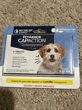 PetArmor Capaction Oral Flea Treatment for Dogs 2-25 lbs 6 tablets -Exp 1/26+