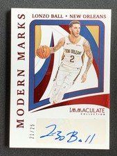 Lonzo Ball 2020-21 Panini Immaculate Collection Modern Marks Auto /25 #MM-LBL