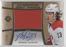 2015-16 Upper Deck Ultimate Collection Debut Threads 12/99 Brock McGinn Auto a3i