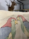 1930s Vogue Needlecraft Lovebirds Pillow Down Feathers Antique — photo 4