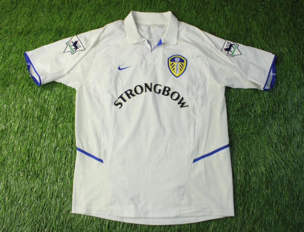 Nike Leeds United シャツ ホワイト 2002/03 VIDUKA #9 Leeds United Vintage Nike Home Football Shirt