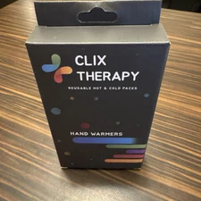 Clix Therapy Reusable Hot & Cold Packs Compress Hand Warmers 4-Pack NIB