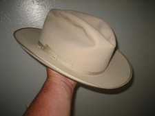 vintage stetson roysl deluxe open road cowboy hat size 7 1/8 