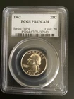 1962 PCGS PR67 Cameo Silver Washington Quarter