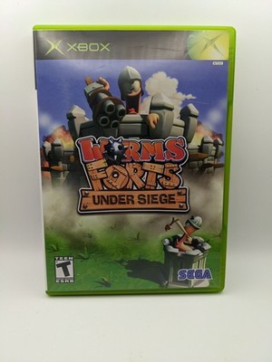 Worms Forts: Under Siege (Microsoft Xbox, 2005) Complete - Mint Disc