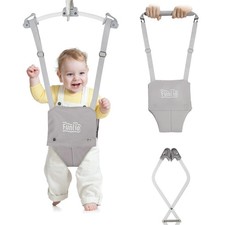 FUNLIO 2-in-1 Baby Door Jumper Walking Harness for 6-24 Months with Clamp