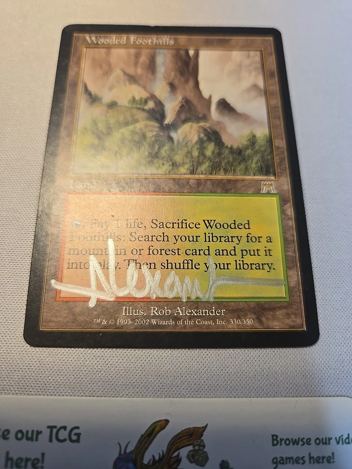 Wooded Foothills Signed By Artist Rob ALEXANDER. Damaged Cond - Image 3 of 3