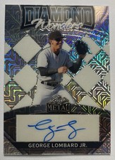 2024 Leaf Metal Diamond Wonders George Lombard Jr. #DW-GLJ Silver. #1/10 Auto NY