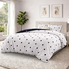 Luxury Reversible Duvet Cover Quilt Cover Bedding Set Single Double King Size UK