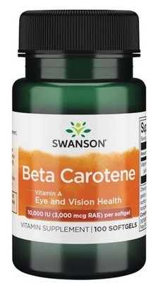 Swanson Beta-Carotene (Vitamin A), 10 000 IU - 100 softgels (109,00 EUR/kg)