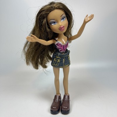 Bratz Formal Funk Nevra Doll Denim Mini Fashion Passion Chunky Loafers 2001 MGA
