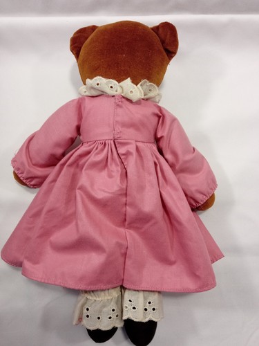 Susie Dolls Handmade Velvet Bear Ragdoll 12" Esther Doherty Dress Pantaloon Tag - Picture 6 of 8