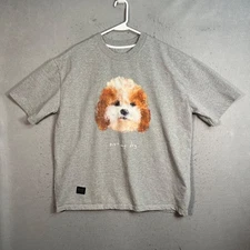 Groundwork Not My Dog Gray T-Shirt Dog Print Mens Size Large