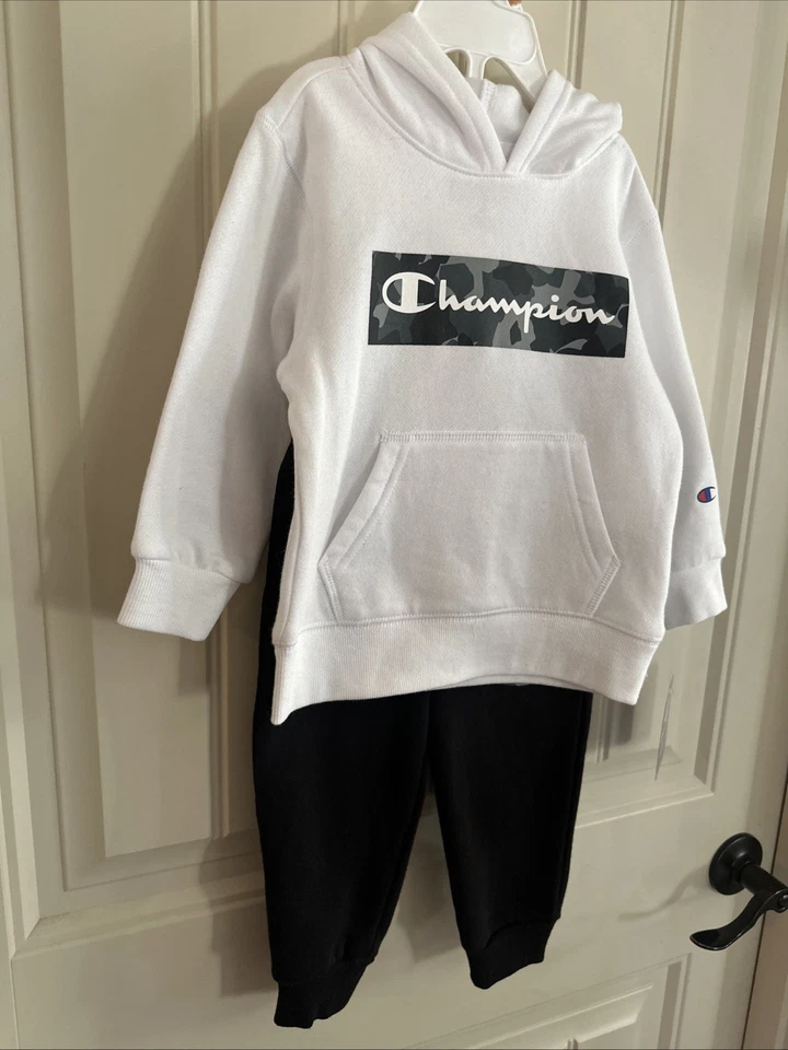 Новый с Ярлыками Champion 2 изделия свитер / бегун комплект размер 2T толстовка поты черный/белый - Изображение 4 из 4