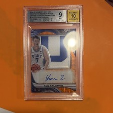 2024 2025 Bowman's Best Orange Refractor Kon Knueppel Duke /25 Patch Auto. RARE!