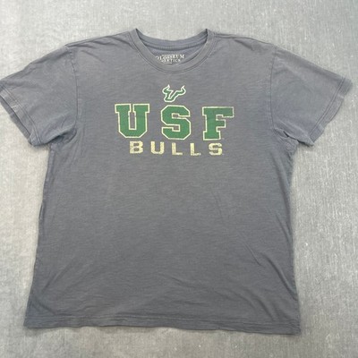 USF Bulls Colosseum Mens XL Grey T-Shirt Distressed Graphic NCAA Collegiate