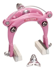 Dia-Compe 750 rear center pull bicycle brake caliper - PINK