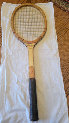 VINTAGE BANCROFT PLAYERS SPECIAL CHAMPIONSHIP WOOD TENNIS RACQUET 4 5/8 SAWYER