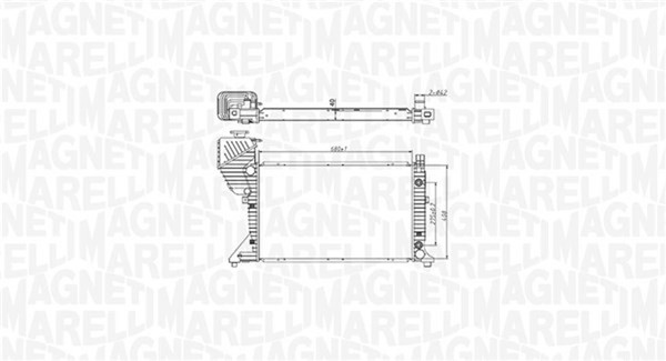 Magneti Marelli MotorküHler WasserküHler 350213177500 FüR Mercedes Sprinter B904-image